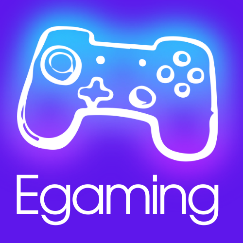 Egaming text and graphic of game controller