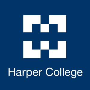 Stock Image - Harper Logo on Blue Background