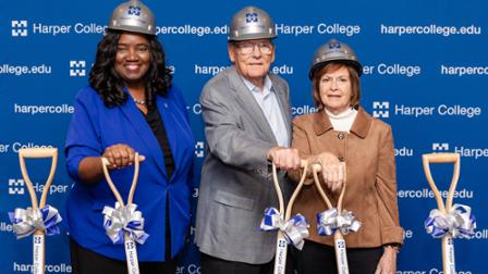 Dr. Proctor, John and Rita Canning groundbreaking