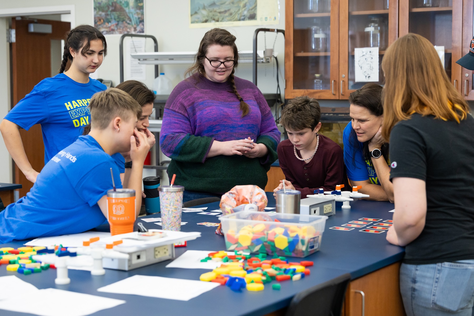 Young students participate in activies at Experience Day.