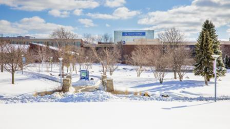 Harper campus winter