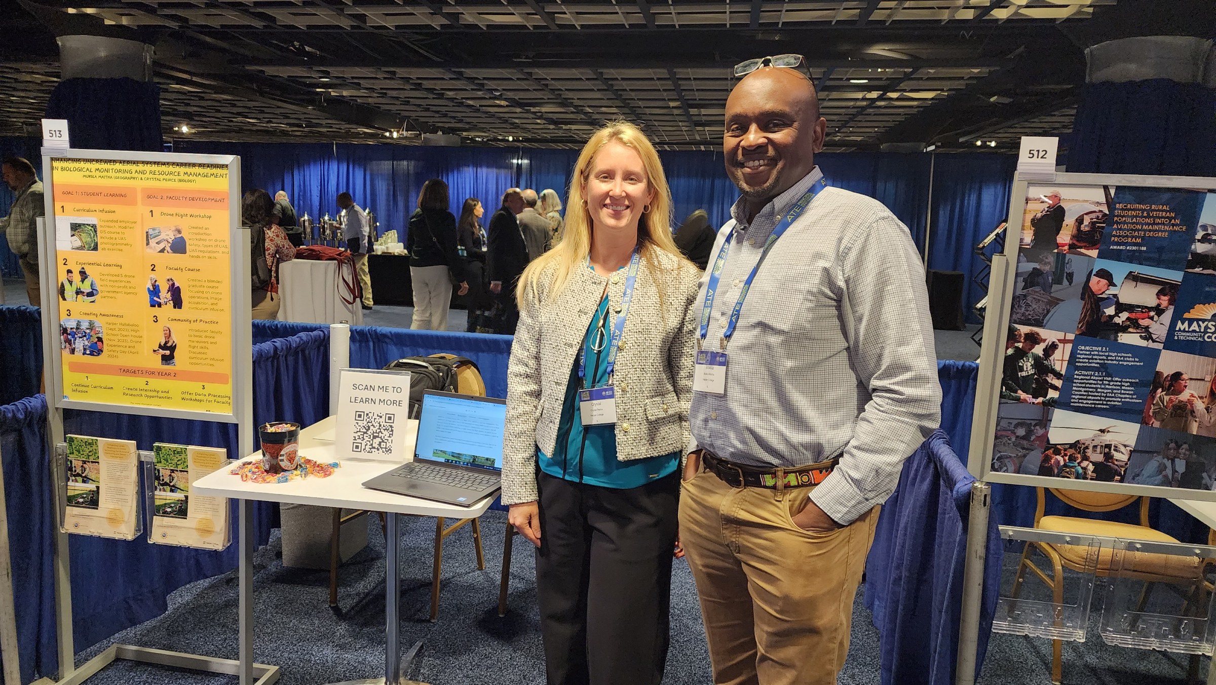 Mukila Maitha and Crystal Peirce at the NSF Conference.
