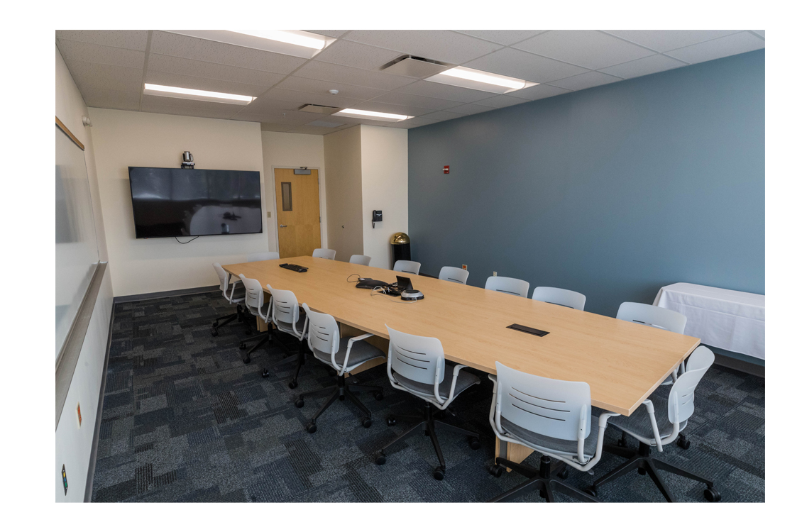 view of an empty conference room