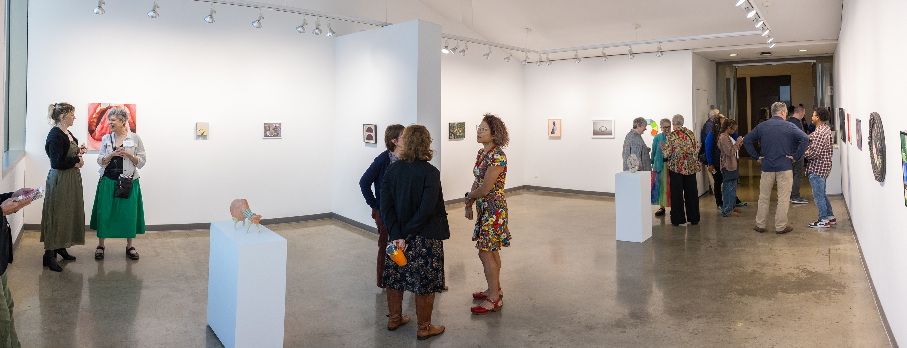 People in the Martha Bell Art Gallery