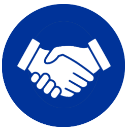 Icon showing handshake