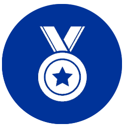 Icon showing an award medal