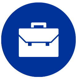 Icon showing a briefcase
