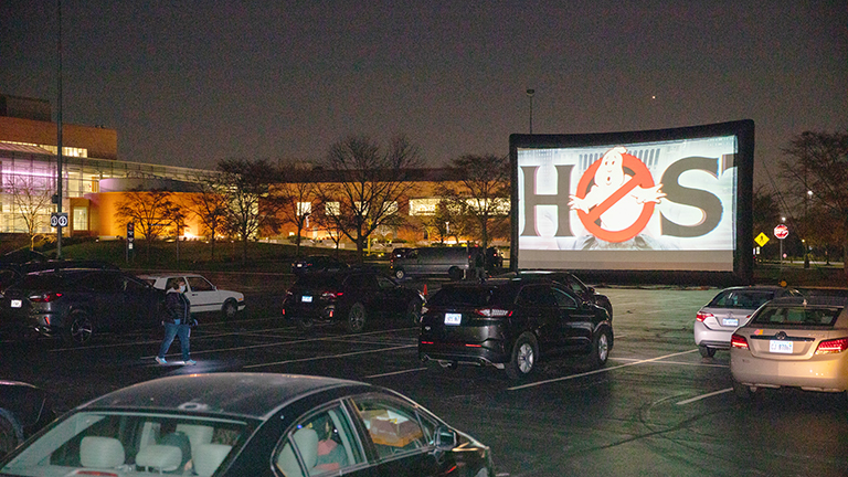 outdoor movie screen