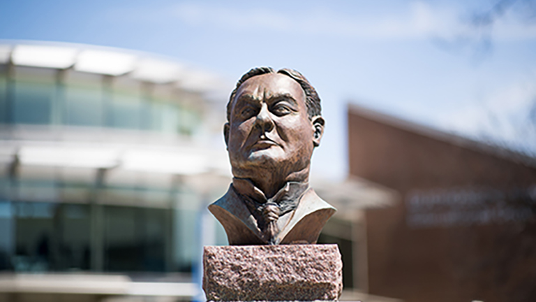 harper college william rainey harper sculpture bust