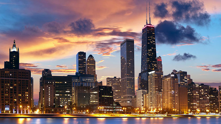 Stock Image of the Chicago Skyline