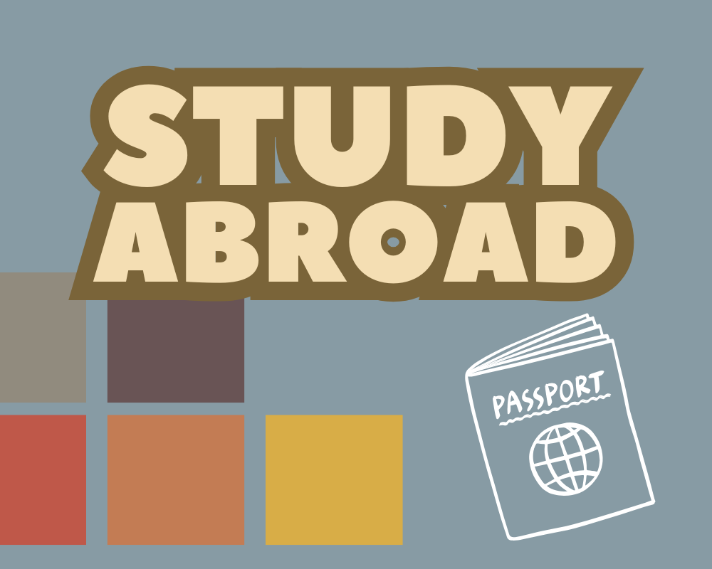 Study Abroad Information Session with graphic of a passport