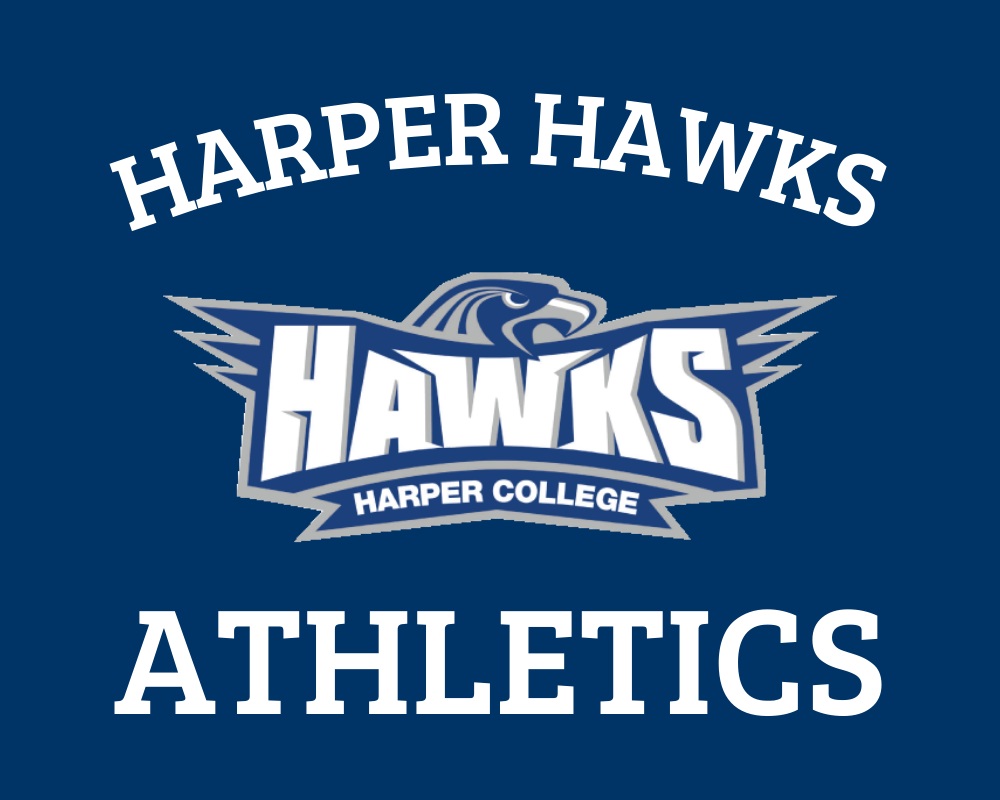 Harper Hawk athletic logo of hawks with open wings