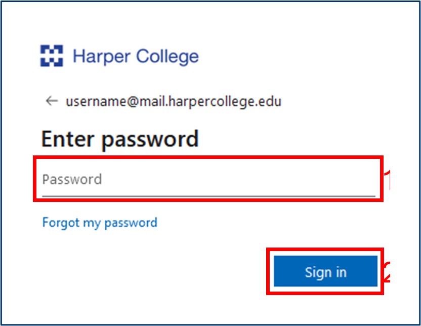 enter password